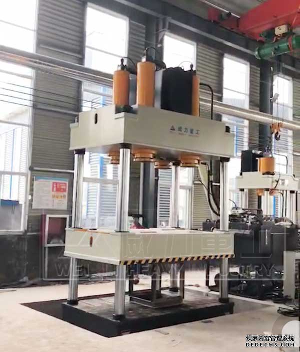 山東威力重工玻璃鋼化糞池封頭熱壓成型液壓機